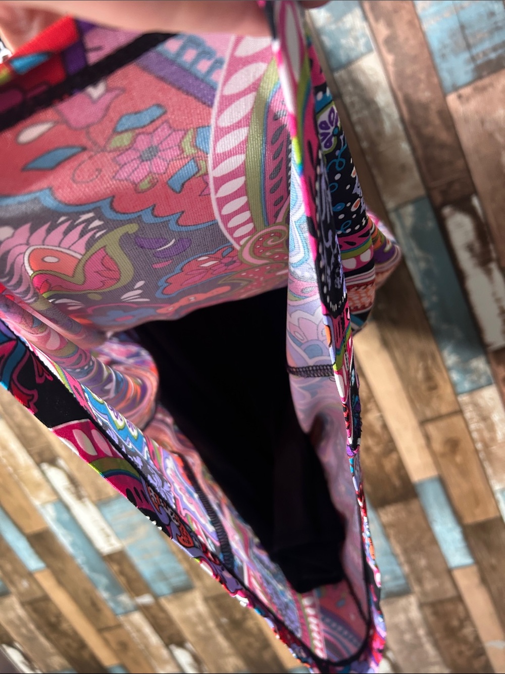 Ronni Nicole Black Multi Paisley & Geometric Shift Tunic - Picture 7 of 16